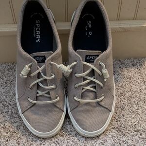 Sperry Women's Tan Canvas Sneakers